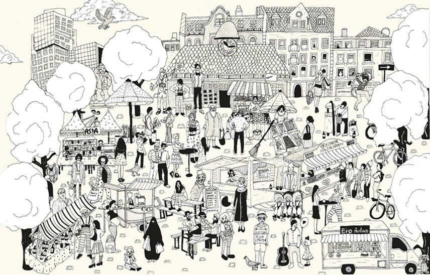 Wimmelbilder by Jessica Hefner HfG Prof. Klaus Hesse