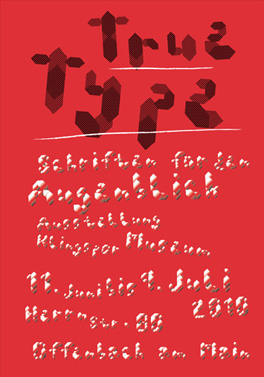 Fonts for the tick by Jian Xu Klasse Hesse