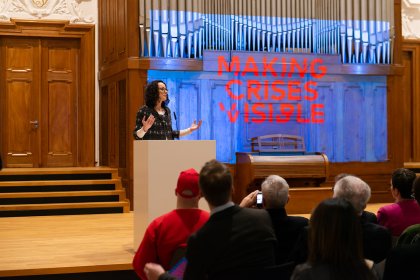 Eröffnung Making Crisis Visible Prof. Klaus Hesse, Felix Kosok Opening Making Crisis Visible Prof. Klaus Hesse, Felix Kosok