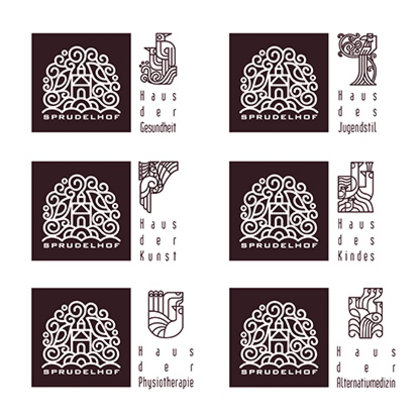 Corporate Design Sprudelhof Art Noveau Prof. Klaus Hesse