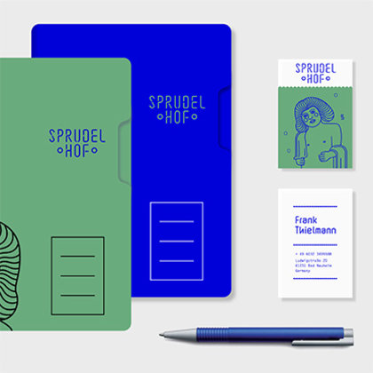 Corporate Design Sprudelhof Art Noveau Prof. Klaus Hesse