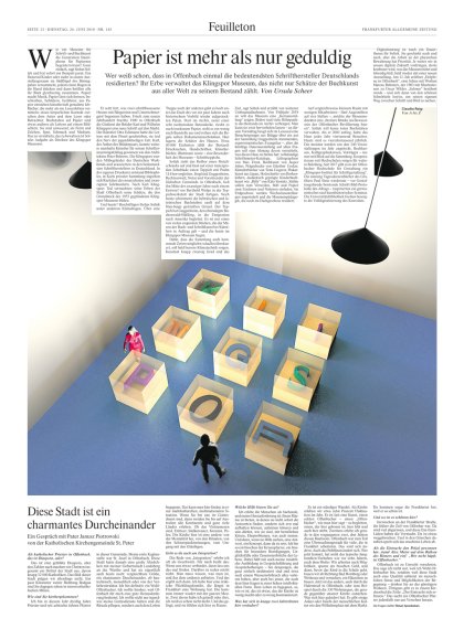 Frankfurter Allgemeine Supplement Offenbach Prof. Klaus Hesse