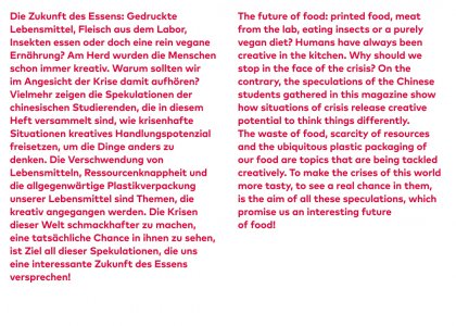 Making Crisis Tasty, Prof. Klaus Hesse, Felix Kosok