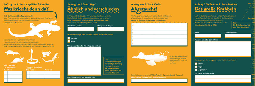 Course folder for children of the Senckenberg Museum, INK, Prof. Klaus Hesse