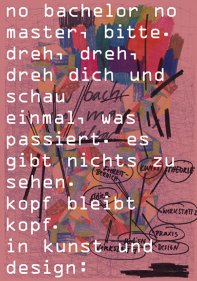 No bachelor no master